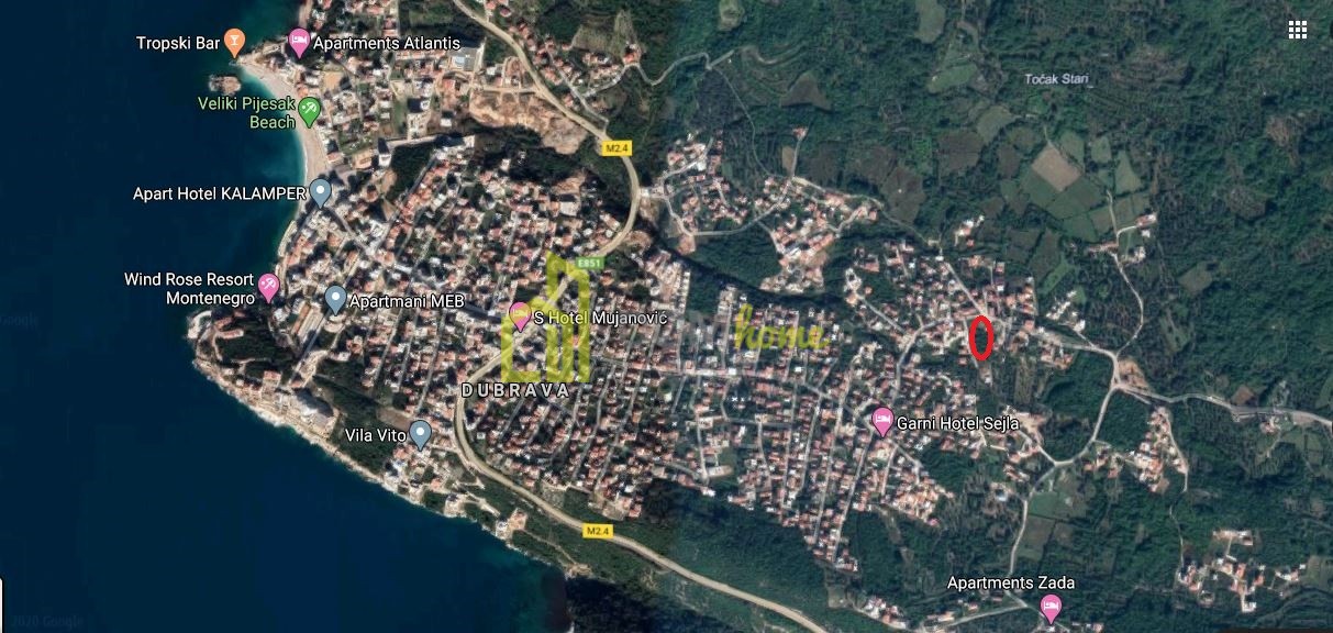 Plac 2300m2 Dobre vode, Dubrava